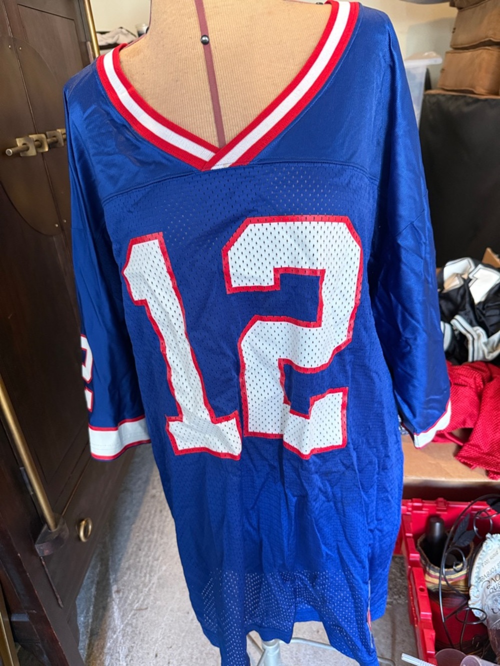Nike Blue Red White Men’s Football Jersey #12